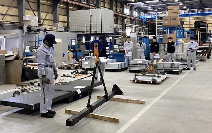 写真:ヒヤリハット講習の様子